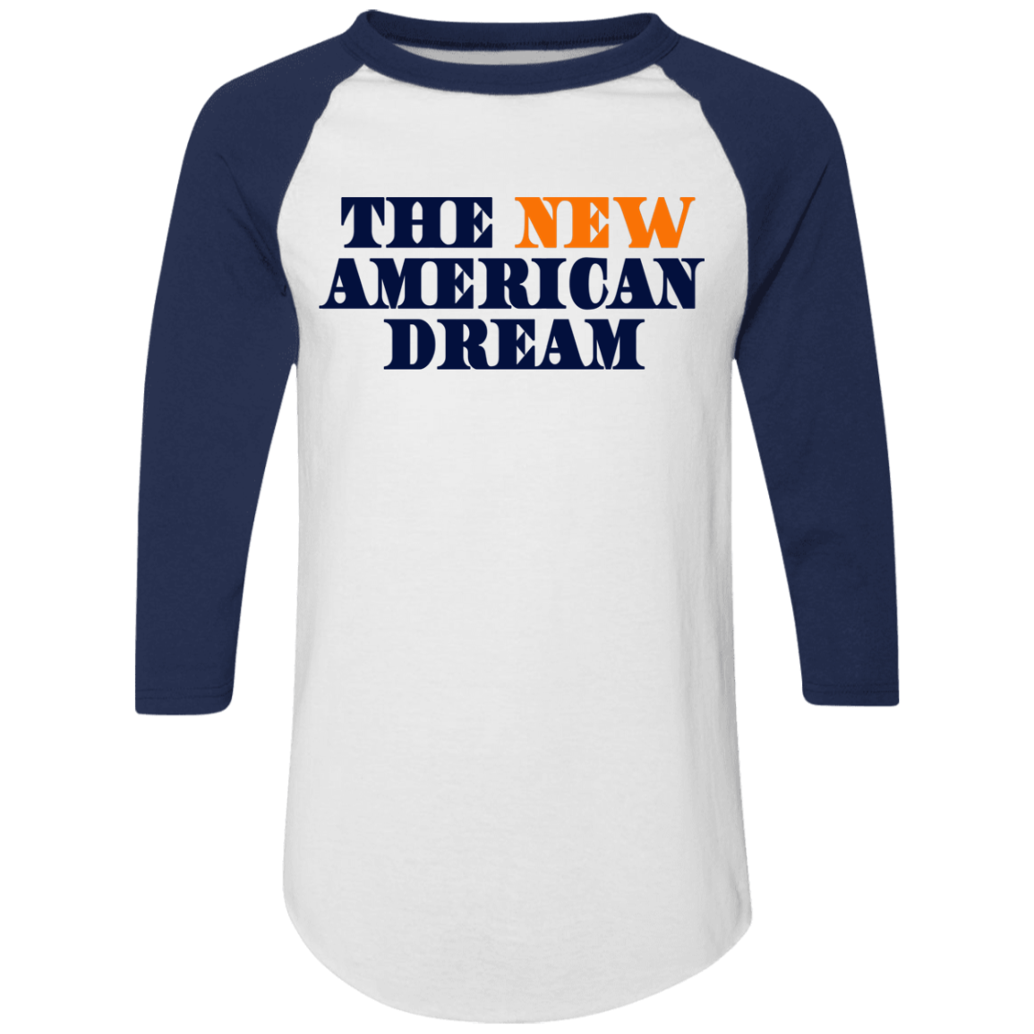 New AmericanDream Colorblock Raglan Jersey Navy/Orange